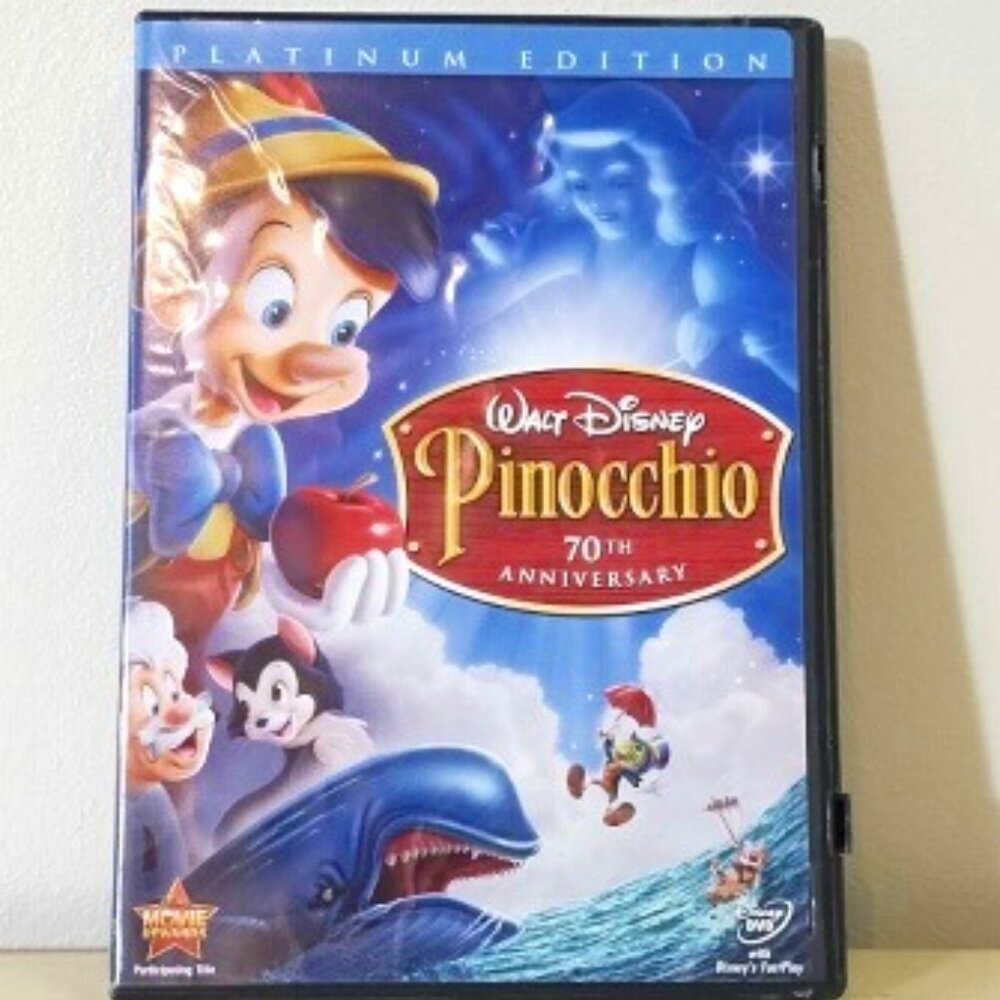 Disney Pinocchio DVD - 70th Anniversary Platinum Edition (not blue ray)